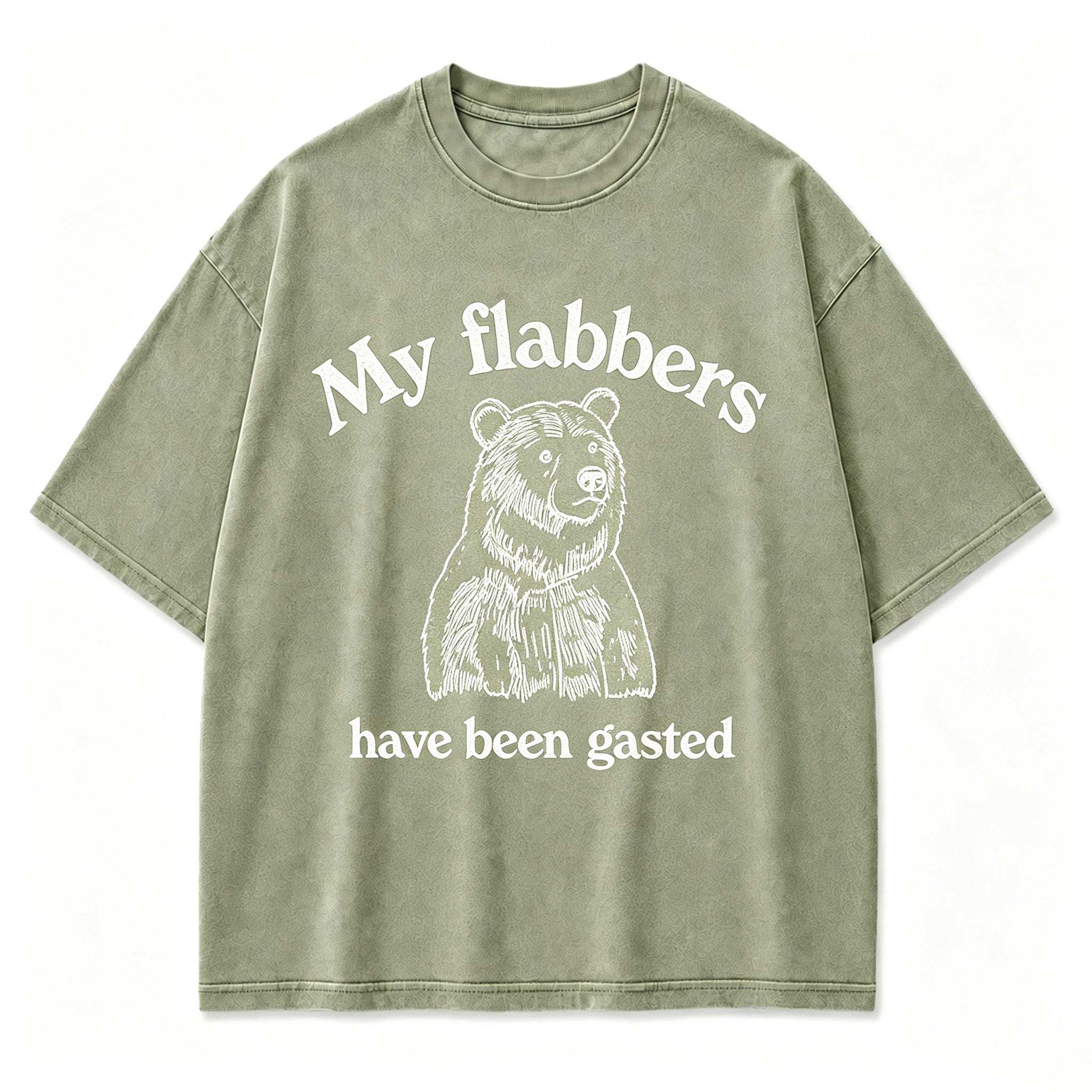 Vintage My Flabbers Have Been Gasped Shocked Amused Retro Circular Graphic Artwork