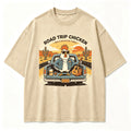 Vintage Road Trip Chicken Highway Wanderer Retro Graphic Artwork