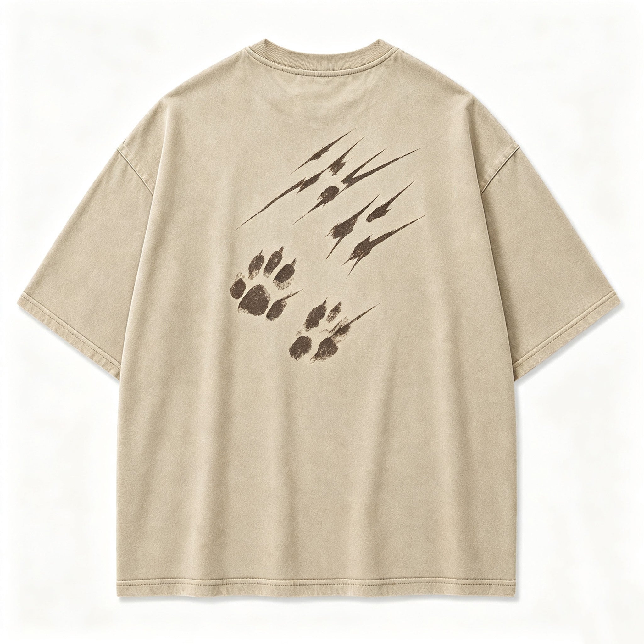 Vintage Night Trace Shadow Wilderness Retro Graphic Artwork（Print On Back)