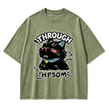 Vintage Get Through The Hazy Mess Misty Chaos Retro Circular Graphic Artwork