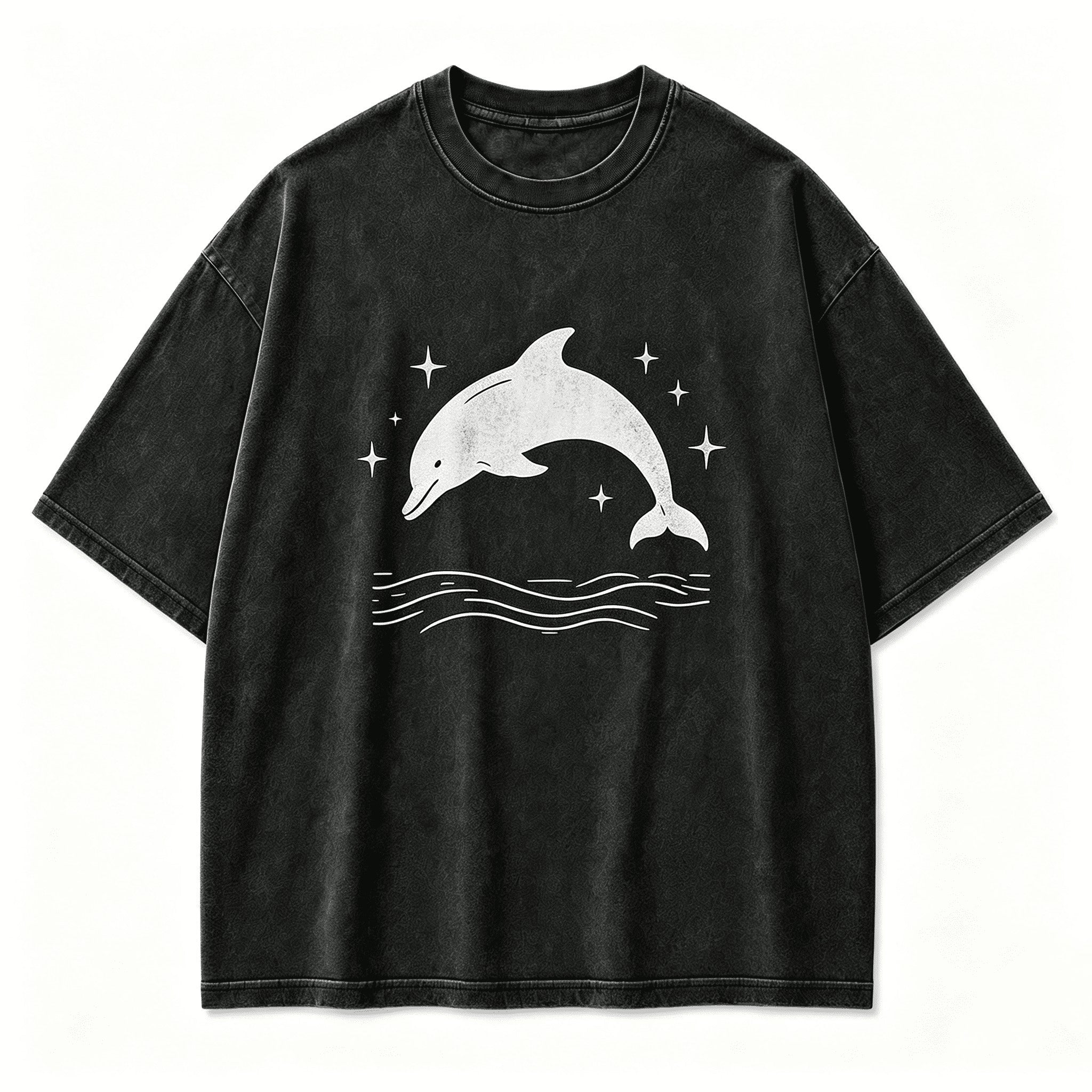 Vintage Night Swim Midnight Aquatic Retro Graphic Artwork